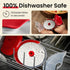 Kitchy Pizza Cutter Wheel with Protective Blade Cover, Ergonomic Pizza Slicer (Red)...