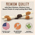 Cadet Gourmet Shish Kabob Dog Treats for Large Dogs, Healthy & Natural Chicken & Sweet Potato Chew Sticks, Beef Hide, Extra Large 10 Inch, 4 Count...