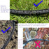 2024 Flat Soaker Hose 10 ft with Stakes for Garden, 10ft Linkable Drip Hose Diy Automates Garden Irrigation System Saving 80% Water, Dual-layer Le...