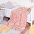 NTBAY 3 Layer Toddler Blanket, Muslin Cotton Jacquard Bed Blankets, Lightweight Thermal Baby Blanket, Super Soft and Warm Crib Blanket for All Sea...