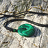 Malachite Necklace Natural Malachite Stone April Birthstone Necklace Azurite Malachite Crystals Pendant Healing Aura Reiki Spiritual Jewelry...