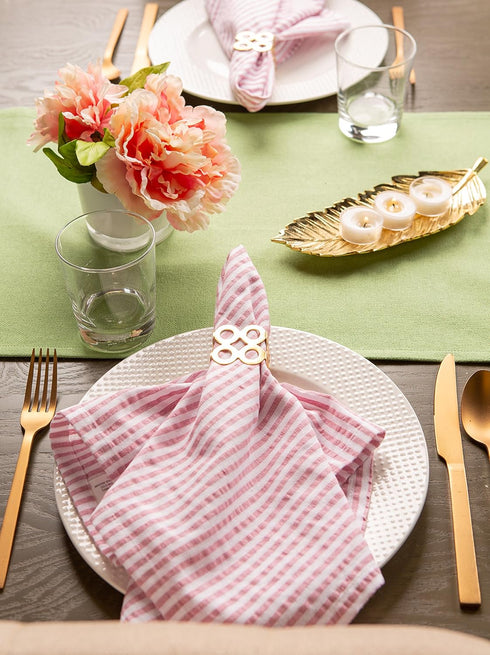 DII Everyday Collection, Fringed Solid Tabletop, Table Runner, 14x72, Green...
