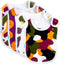 Baby Bib Large Toddler Burpy Absorbent Feeding Reflux Drool Teething Snap Button (Veggies)...