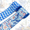 2 Rolls Ocean Ribbons for Crafting, Blue Corals Wired Edge Ribbon, Starfish Turtles Burlap Ribbon Ship Rudder Ribbon Bows for Wreaths Basket DIY C...