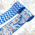 2 Rolls Ocean Ribbons for Crafting, Blue Corals Wired Edge Ribbon, Starfish Turtles Burlap Ribbon Ship Rudder Ribbon Bows for Wreaths Basket DIY C...