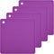 Smithcraft Silicone Trivet Mat Pot Holder for Countertop Pads Heat Resistant Table Placemats 4 Pack,Size:7.5x7.5 Inch, Color:Purple...