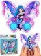 YoYa Toys Mermaid Butterfly Ring Toss Handheld Game - Games for Kids Handheld with Underwater Princess, Classic-Style Retro Game, Portable & Trave...
