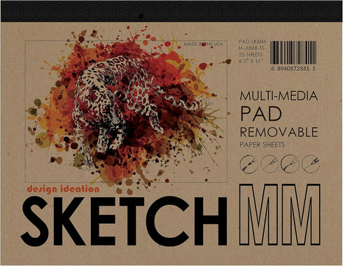 Design Ideation Sketch PAD. Removable Sheet. Premium Paper. Smart-Bind Reinforced Lay Flat Binding. (8.5" x 11") PAD-2550-TS-H (1 PAD)...