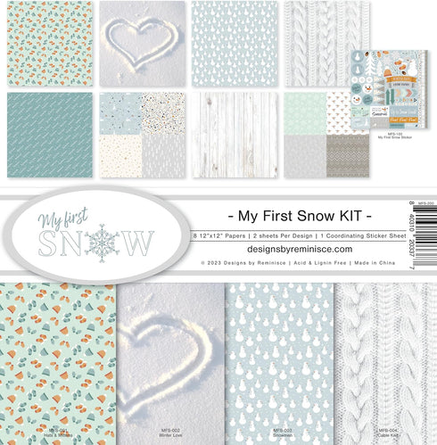 Reminisce My First Snow Scrapbook Collection Kit...
