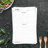 321Done Recipe Paper 5.5x8.5 White, 50-Pack, Made in USA, Blank Recipe Paper to Write in Your Own Recipes, Minimalist Half-Letter Size Refill Page...