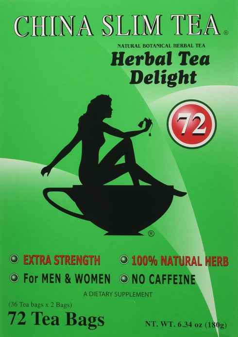 China Slim Tea Extra Strength For Men and Women 72 Tea Bags...