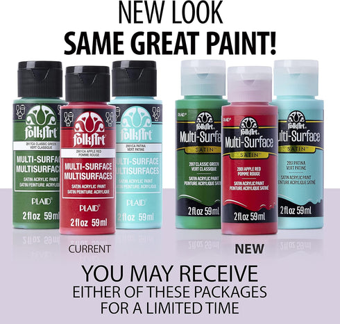 FolkArt Multi Surface Acrylic Paint, 2 oz, Blue Peacock 2 Fl Oz...