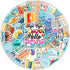 50 PCS Swimming Stickers Swim Decal Vinyl Waterproof Aesthetic for Laptop Water Bottles Luggage Computer Phone Case Skateboard Car Perfect Gifts f...