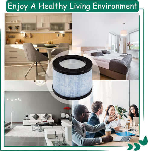 DH-JH01 True HEPA Replacement Filter, Compatible with AROEVE and Kloudi Air Purifier DH-JH01, Intelabe EPI080/EP1080, and Elechomes EPI081/EP1081 ...