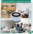 DH-JH01 True HEPA Replacement Filter, Compatible with AROEVE and Kloudi Air Purifier DH-JH01, Intelabe EPI080/EP1080, and Elechomes EPI081/EP1081 ...