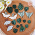 Puocaon Monstera Polymer Clay Cutters - 20 Leaves Clay Cutters for Polymer Clay Earrings Making, Tropical Leaf Clay Jewelry Cutters, Embossed Leav...