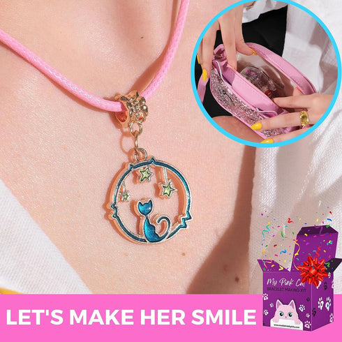 Modda Charm Bracelet Making Kit with Cute Bag, Assorted Beads, Charms, Necklace, Jewelry Making Kit for Girls, Crafts for Kids, Girls, Gift for gi...