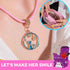 Modda Charm Bracelet Making Kit with Cute Bag, Assorted Beads, Charms, Necklace, Jewelry Making Kit for Girls, Crafts for Kids, Girls, Gift for gi...