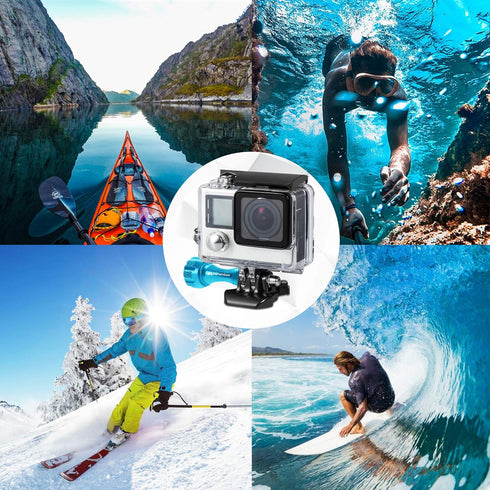 MiPremium Waterproof Housing Case for GoPro Hero 4 & 3+ Underwater Protective Diving Shell Cage Mount Accessories with Aluminium Screw & Quick Rel...