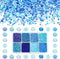 PH PandaHall 8000pcs 2mm Blue Seed Beads, Craft Glass Beads Pony Waist Bead 12/0 Mini Spacer Bead for Friendship Bracelet Making Summer Ocean Sea ...
