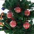 WEWILL 2.75" 10 PCS Red Knitted Sweater Christmas Ball Christmas Tree Ornaments Festival Xmas Party Gifts Decorations Snowflake Pattern...