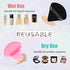 8 Pieces Triangle Powder Puff with 4 Travel Cases, Triangle Makeup Puff, Reusable Velour Cosmetic Foundation Blender Sponge for Loose Powder Body ...