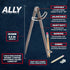 ALLY Tools 8 Inch Precision Locking Wing Divider/Woodworking Compass with Pencil Holder INCLUDES Two Pencils and Pencil Sharpener Ideal for Drawin...