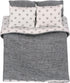 Dollhouse Bedding, 5 Piece Set with Comforter & Pillows, Blanket, Realistic Bedroom Accessories for 6 inch Dolls, 1/12 Scale, Gray and White Linen...