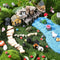 172Pcs Miniature Fairy Garden Accessories including 100Pcs Fixed Pins, modacraft Fairy Garden Kit Fairy House Animal Figurines Mini Landscape for ...