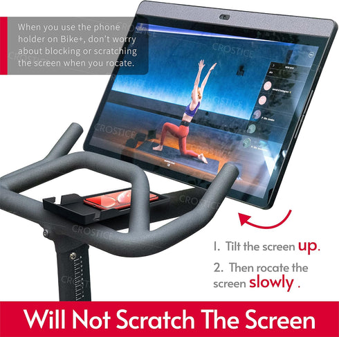 Phone Holder Compatible with Peloton Bike & Bike Plus Accessories, Original Design Phone Tray, Holder for iPhone, Cell Phone Holder Mount, Fit for...