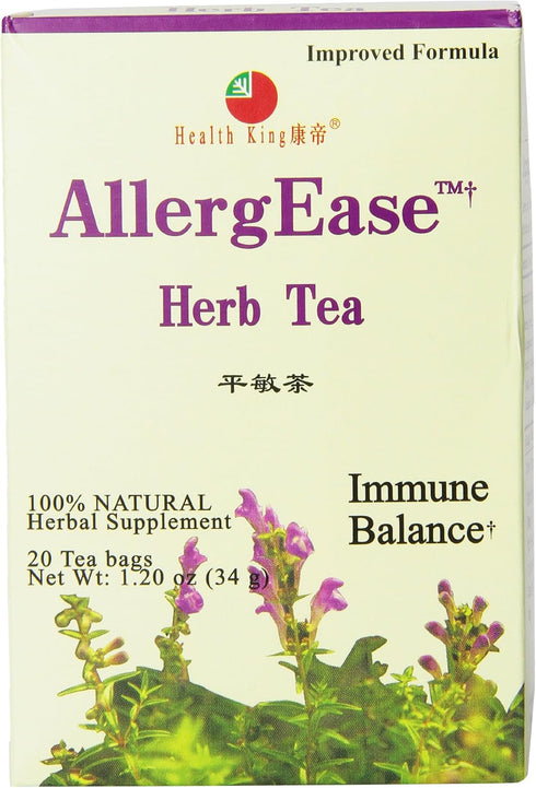 Health King Herb Tea, AllergEase, 20 Teabags...