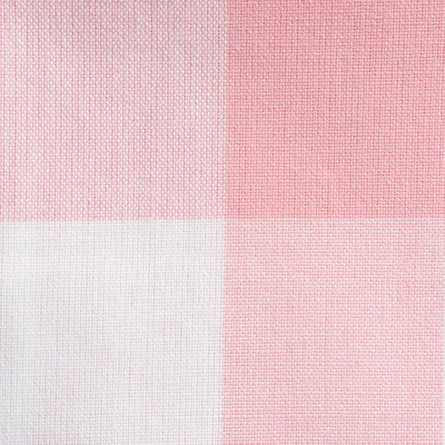 DII Buffalo Check Collection, Classic Farmhouse Tablecloth, Tablecloth, 52x52, Pink & White...