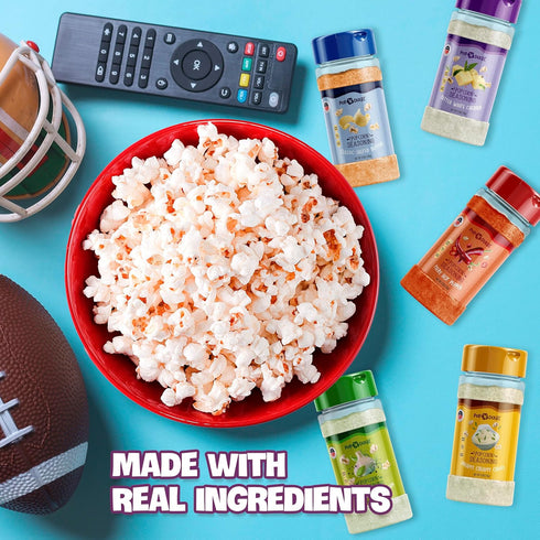 Popcorn Seasoning Variety Pack, 5 Gourmet Popcorn Flavoring Kit 2.5 OZ, Non-GMO Gluten Free Essential Movie Night Supplies Popcorn Gift Movie Thea...