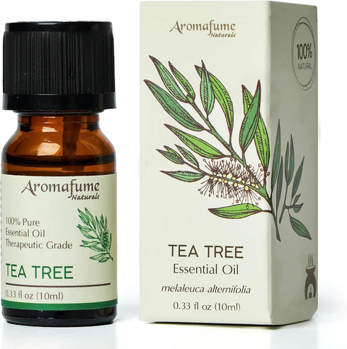 AROMAFUME Tea Tree Essential Oil - 100% Natural, Therapeutic Grade Essential Oils - Pure, Healing Aromatherapy Oil for Home Diffusers - Gifts for ...