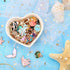 MARFOREVER 120 Pcs Ocean Themed Sea Charms for Jewelry Making, Assorted Gold Enamel Starfish Seashell Marine Pendants for Necklace Earring Bracele...