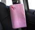 The Breast & Chest Buddy - Seatbelt Cushion for Mastectomy and Breast Reconstruction Sites - Solid Pink with Breast Cancer Ribbon...