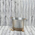 Twine Seaside Jute Rope Wrapped Farmhouse Galvanized Ice Metal Beverage Tub, Wine, Beer Bottle Bucket, 4.5 Gallons...
