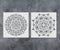 GSS Designs Pack of 2 Mandala Stencils Set (12x12 Inch) Painting for Wood Wall Furniture Floor Tiles Glass Fabric - Reusable Airbrush Template (SL...
