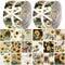 100 Pcs Cotton Fabric Patchwork Quilting Strips 2.56 Inch Precut Patchwork Roll Japanese Style Cotton Fabric Quilting Fabric Strips Craft for DIY ...