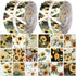 100 Pcs Cotton Fabric Patchwork Quilting Strips 2.56 Inch Precut Patchwork Roll Japanese Style Cotton Fabric Quilting Fabric Strips Craft for DIY ...