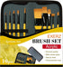 Exerz Artist Paint Brush 10pcs Professional Synthetic hair Brushes in a Travel Case/Perfect for Acrylic Watercolor Gouache & Face Paint - Acrylic...