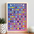 Gift Republic 100 Family Activities Scratch Off Poster Things to Do with Activity Ideas Wall Art Scratchable Bucket List...