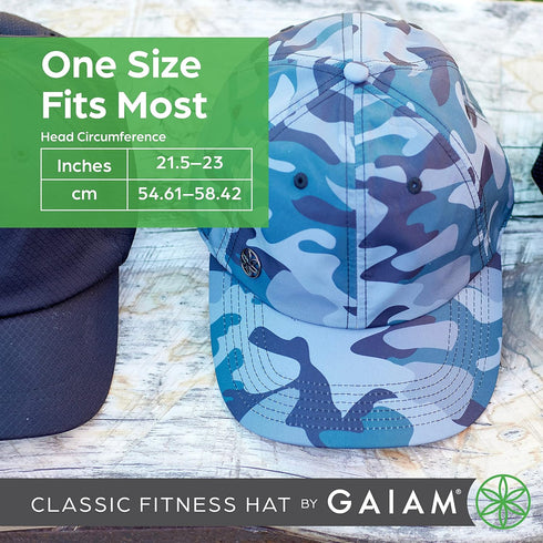 Gaiam Women's Classic Fitness Hat - Baseball Cap and Running Hat for Women - Built-In Ponytail Hole, Moisture-Wicking Fabric for General Outdoor A...