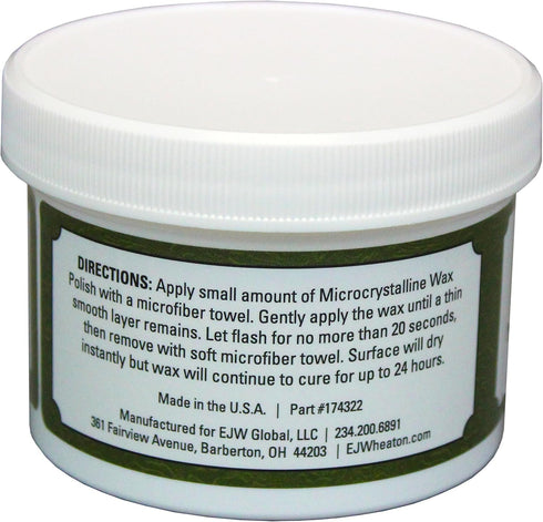 E.J. Wheaton - Microcrystalline Wax Polish, Preserves and Protects Metal, Leather and Wood Surfaces, Made in USA (8 oz.)...