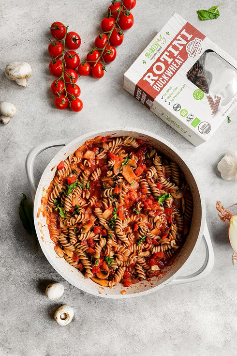 Big Green Organic Food- Organic Buckwheat Rotini, 8.8oz, 100% buckwheat, Gluten-Free, Non-GMO, Vegan (1)...
