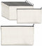 8 Pack Canvas Pencil Pouch, DIY Craft Zipper Bags Blank Makeup Bags Multifunctional Pouches Pencil Case for Cosmetic Toiletry Stationary (Beige, 8...