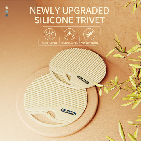 Silicone Trivets for Hot Dishes Heat Resistant Trivets for Hot Pots & Pans Multipurpose & Versatile Hot Pads for Kitchen & Countertop Table Coaste...