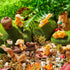 Maitys 14 Pieces Miniature Squirrel Figurine Mini Garden Accessories Tiny Resin Squirrel Toys Fairy Plastic Miniature Things Fall Figurines for Ou...