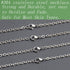 LPBeads 12 Pack Mix Size Stainless Steel Chain Necklace for Jewelry Making...