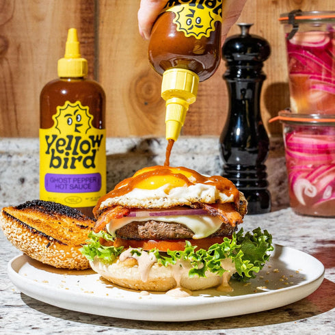 Yellowbird® Classic Ghost Pepper Hot Sauce 9.8 oz. Pantry Size (Real Hot | 1 Bottle | Made in Texas)...